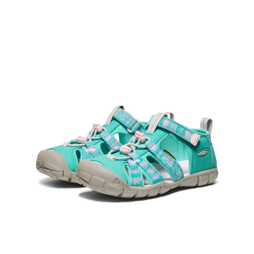 Big Kids' Seacamp II CNX | Bright Aqua/Giggle Pink - Image 3