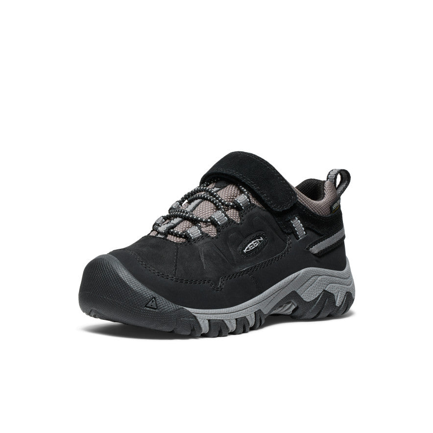 Little Kids' Targhee IV Waterproof Hiking Shoe | Black/Steel Grey - Image 3
