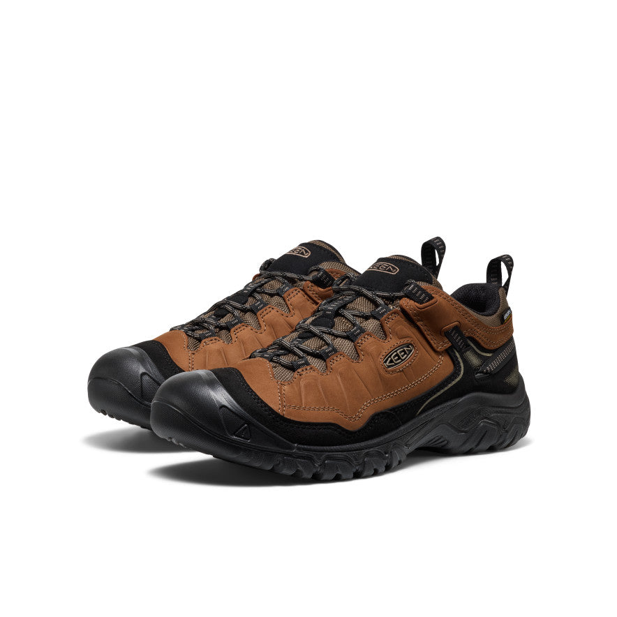 Men's Targhee IV Wide Waterproof Hiking Shoe | Bison/Black - Image 2
