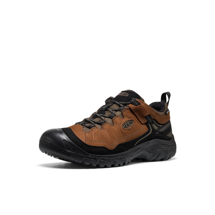 Men's Targhee IV Wide Waterproof Hiking Shoe | Bison/Black - Image 3