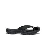 Women's Waimea Leather Flip-Flop  |  Black/Black