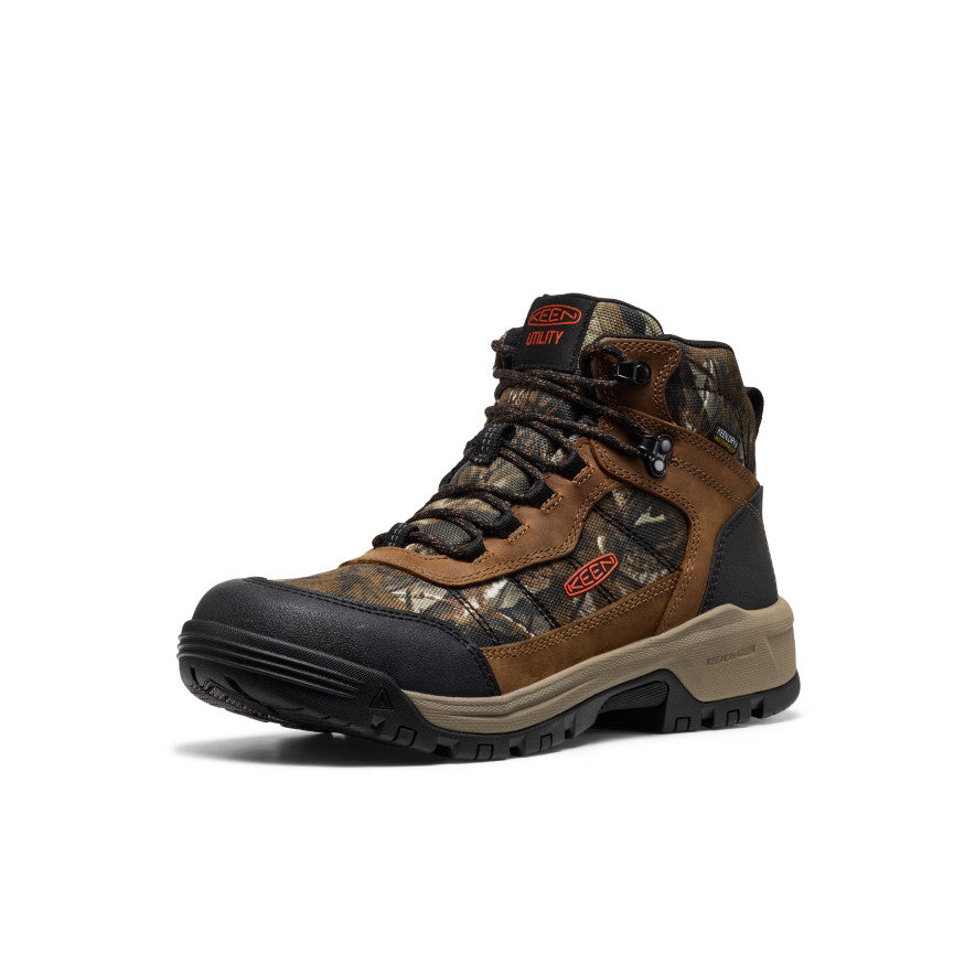 Men's Skokie Waterproof Work Boot (Soft Toe) | Camo/Black - Image 3