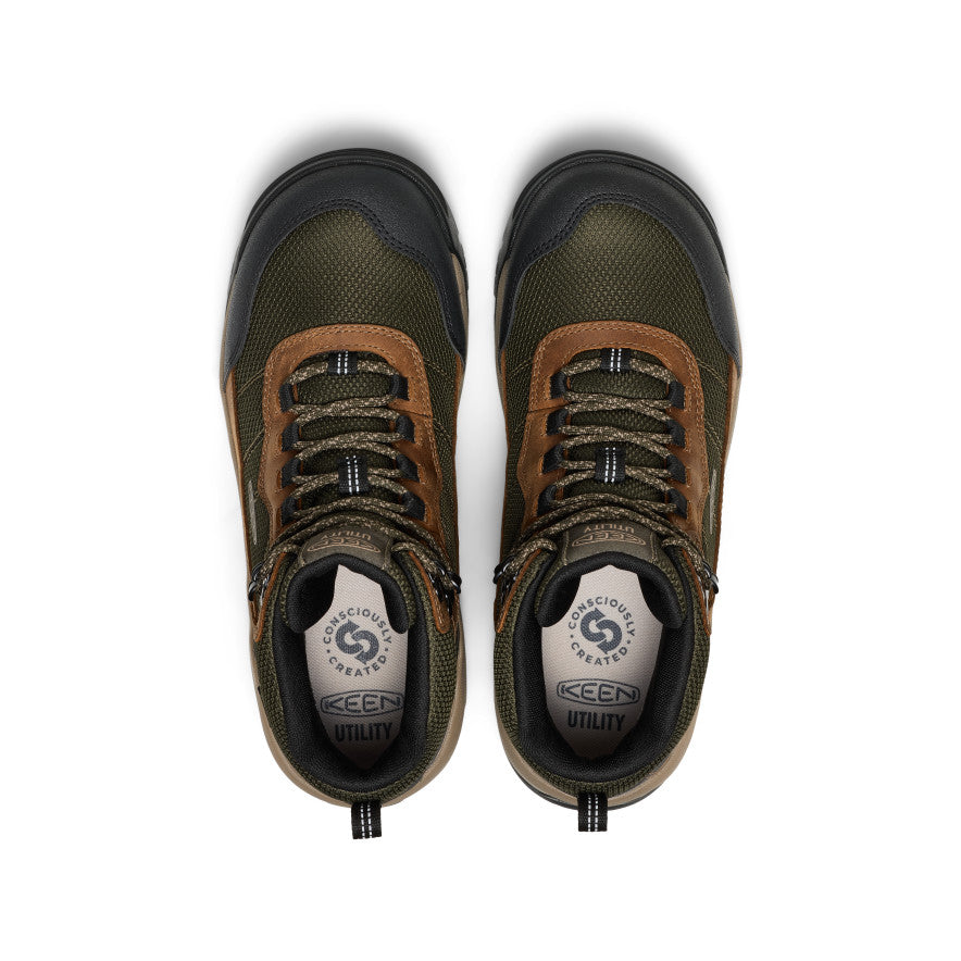 Men's Skokie Waterproof Work Boot (Soft Toe) | Forest Night/Black - Image 4