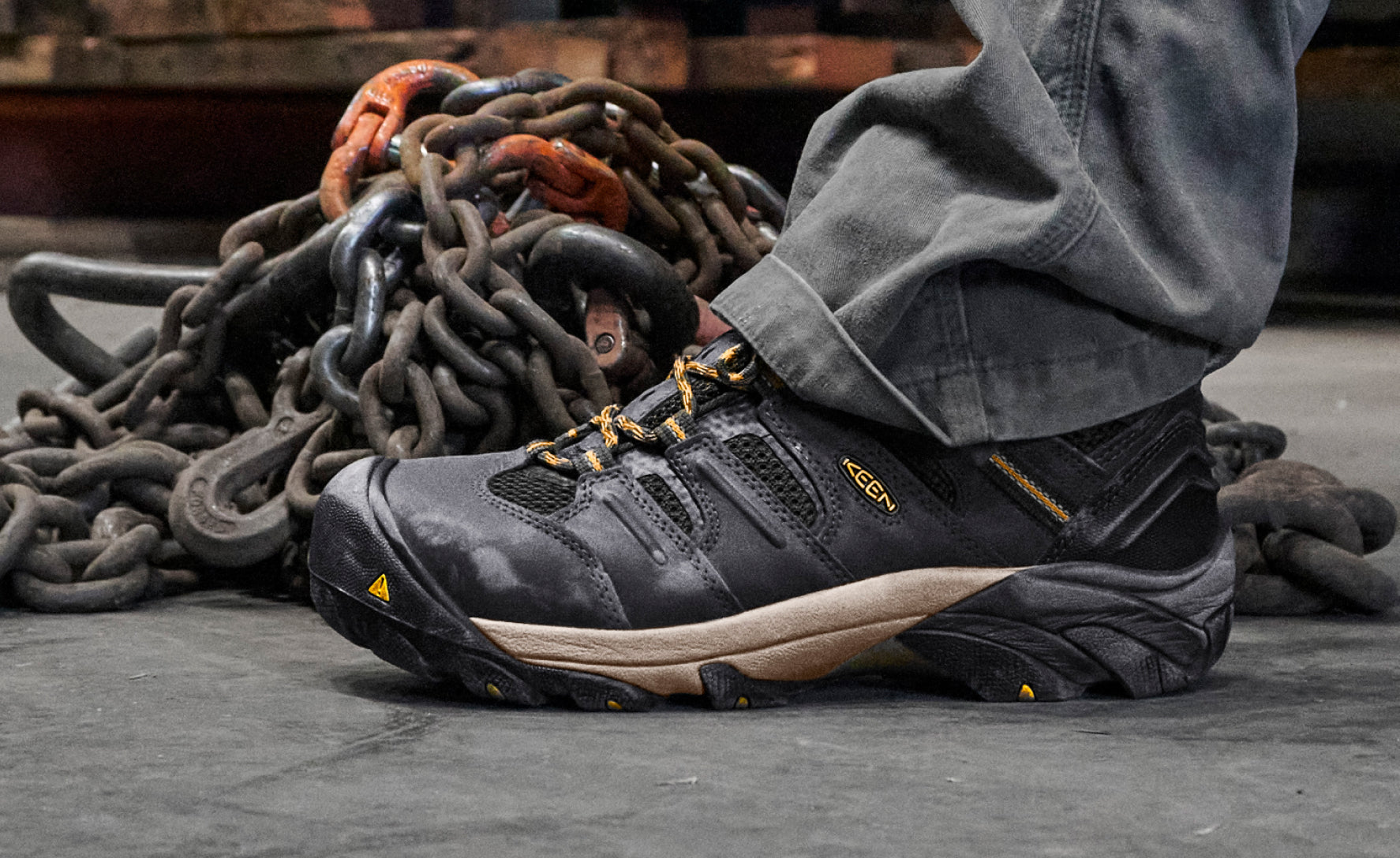Men's Lansing Mid Waterproof (Steel Toe)  |  Raven/Tawny Olive - Image 5