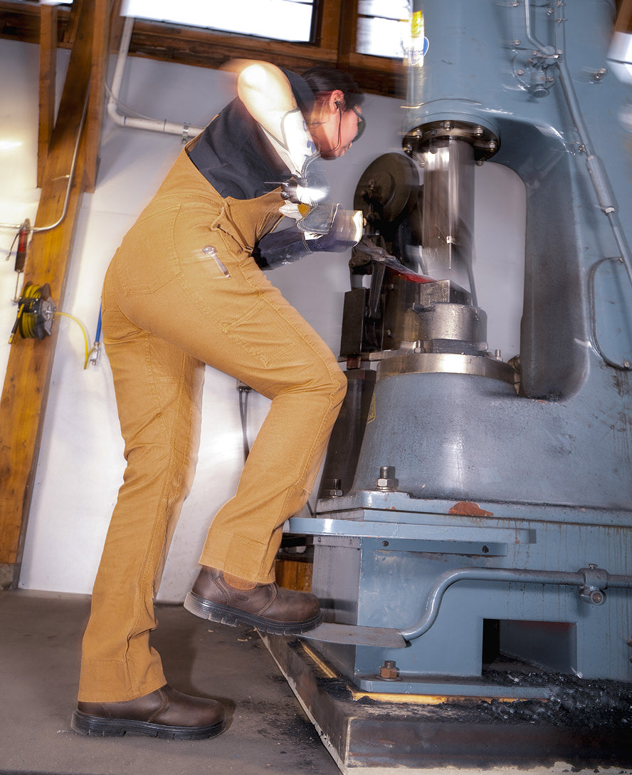 Women's San Jose Chelsea 90° Heel Boot (Aluminum Toe) | Cascade Brown/Black - Image 8