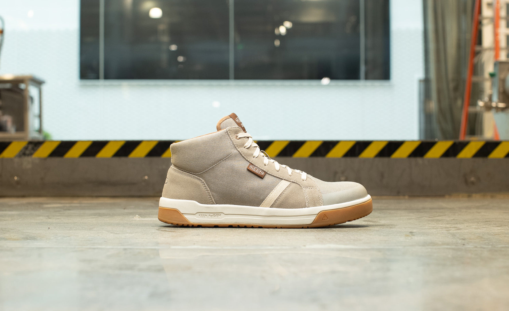 Men's Kenton Mid Work Shoe (Carbon Toe) | Brindle/Gum - Image 7