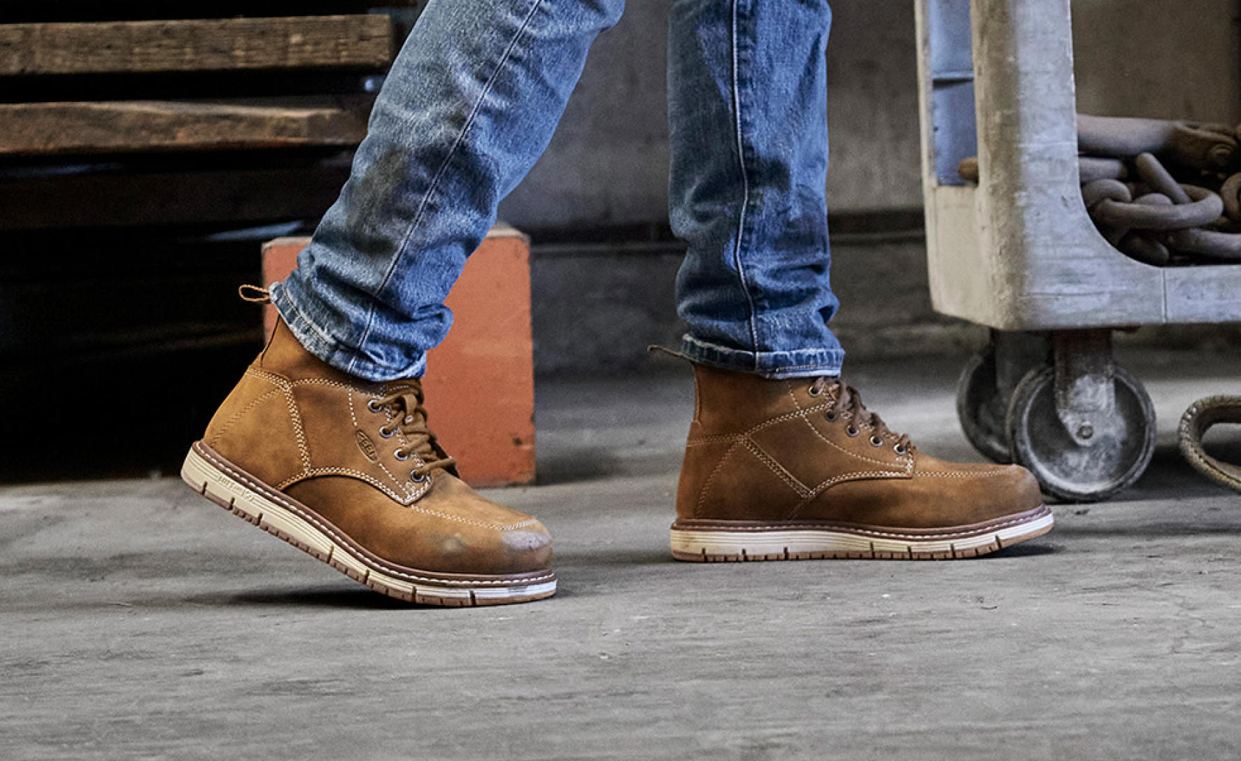 Women's San Jose 6 Waterproof Boot (Aluminum Toe) | Almond/Gum - Image 6